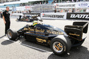 Bruno Senna in the Lotus 97T raced by his uncle Ayrton Senna