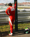 A dejected Felipe Massa after his first-lap exit