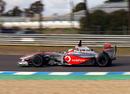 Gary Paffett test drives for McLaren at the young driver test