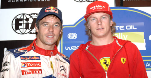 Kimi Raikkonen has driven alongside big names in rallying