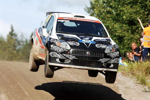 Kimi Raikkonen took Rally Finland's jumps at full speed on his debut