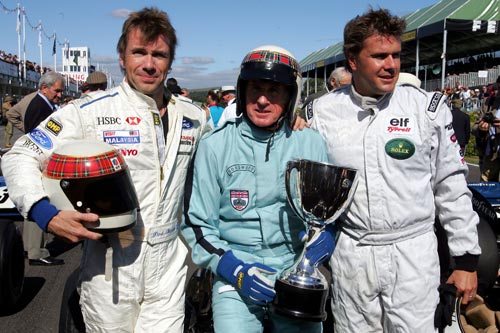 Sir Jackie Stewart with sons Paul and Mark