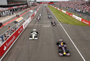 The start of the British Grand Prix