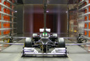 A model of Lotus' 2010 car in its windtunnel