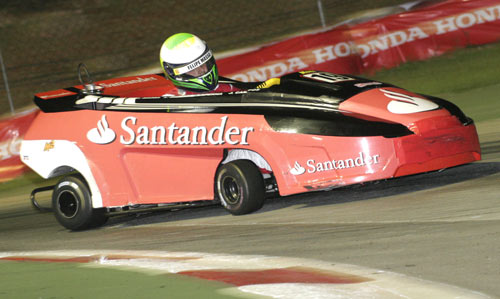 Felipe Massa won the Granja Viana kart race in Brazil