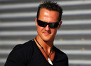 Michael Schumacher in the Valencia paddock