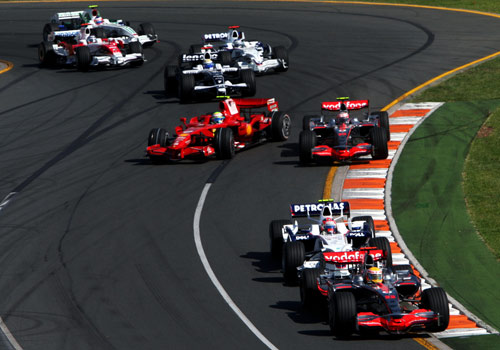 The start of the Australian Grand Prix