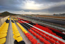 A temporary grandstand at the Korean International Circuit