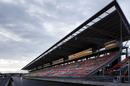 The pit-straight grandstand at the Korean International Circuit