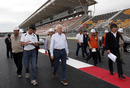 Charlie Whiting inspects the new circuit
