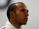 Lewis Hamilton in the McLaren garage