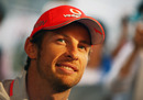 Jenson Button relaxes ahead of the grand prix weekend