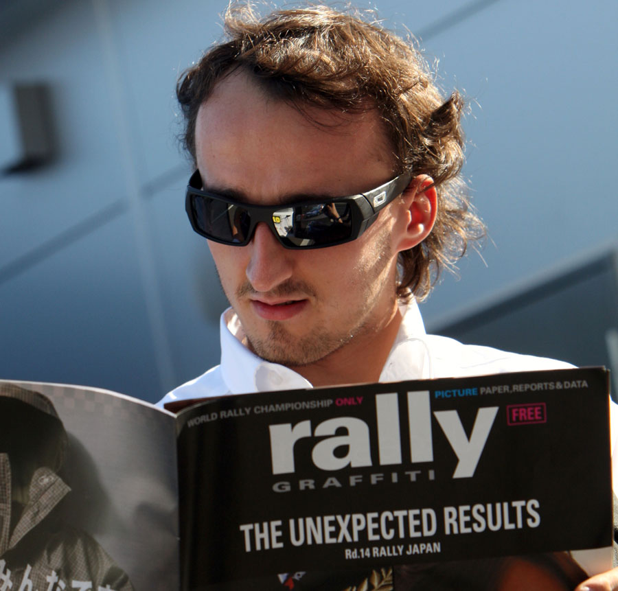 Robert Kubica brushes up on his rally knowledge