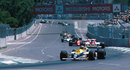 Keke Rosberg leads on his way to victory at the Australian Grand Prix