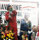 Gunnar Nilsson celebrates his only grand prix win