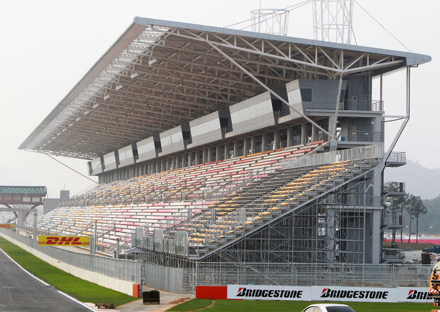 The main grandstand