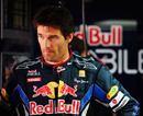 Mark Webber collects his thoughts ahead of the first practice session