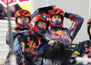 Red Bull's mechanics react to Mark Webber's crash