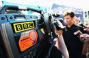Mark Webber is interviewed by the BBC before the Australian Grand Prix