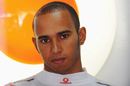 A pensive Lewis Hamilton during free practice