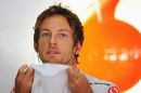 Jenson Button prepares for action