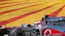 Jenson Button in action during FP1