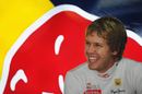 Sebastian Vettel in high spirits on Friday