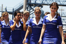 Brazilian grid girls get ready for the start