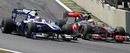 Lewis Hamilton overtakes Nico Hulkenberg