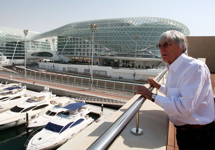 Bernie Ecclestone surveys the new circuit