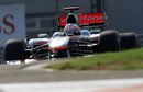 Jenson Button in action during free practice