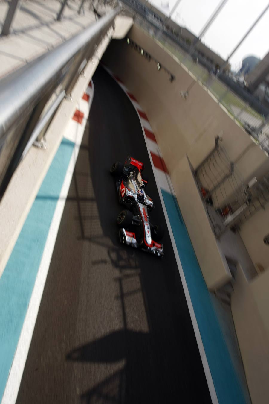 Jenson Button leaves the pitlane