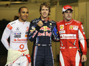 The top three drivers after qualifying