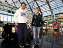 Mark Webber and Sebastian Vettel at a press conference for Servus TV 