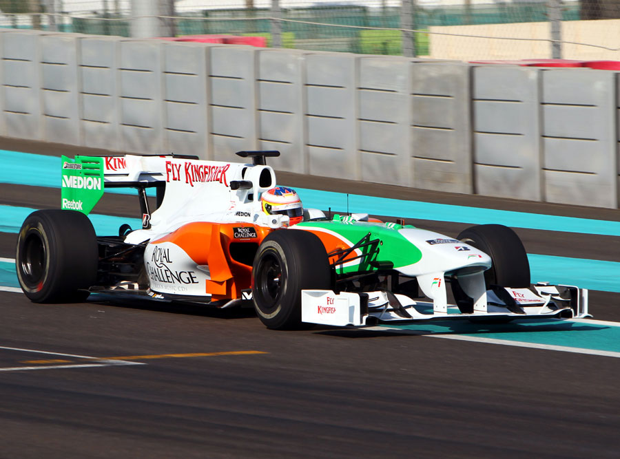 Paul di Resta behind the wheel of the Force India