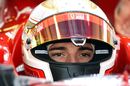Jules Bianchi in the cockpit of his Ferrari