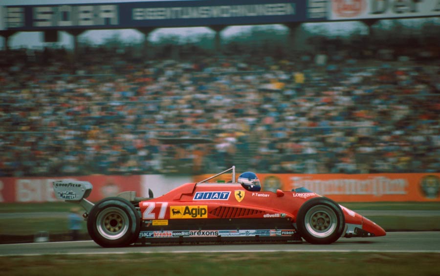 Patrick Tambay on his way to winning the German Grand Prix