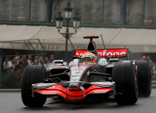 Hamilton won in the wet at Monaco