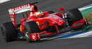 Jules Bianchi drove a Ferrari at the young drivers' test 