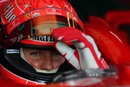 Michael Schumacher prepared for action