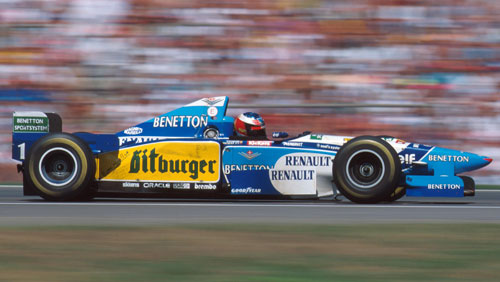 Michael Schumacher took a second world title in 1995