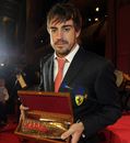 Fernando Alonso received the Marca Leyenda Trophy