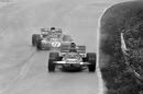 Jackie Stewart presses Ronnie Peterson in the wet