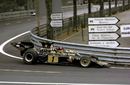Emerson Fittipaldi nursed his Lotus home with a deflating rear tyre