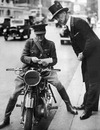Sir Malcolm Campbell trotted out this motorbike for war service