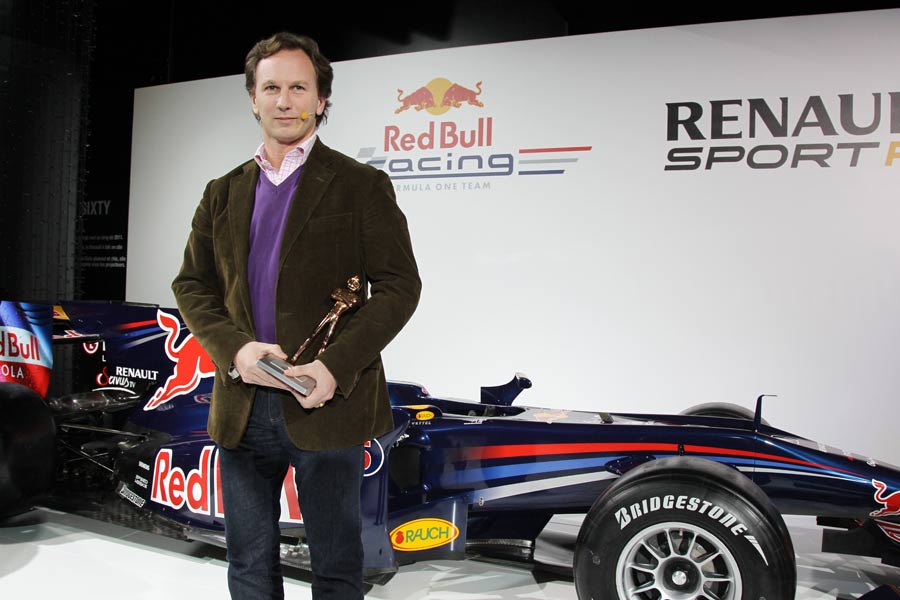 Red Bull Racing team principal Christian Horner during a ceremony in Paris to congratulate the team