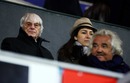 Bernie Ecclestone and Flavio Briatore watch their football team QPR playing in the FA Cup
