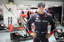 Friday test driver Jerome d'Ambrosio poses for a photo