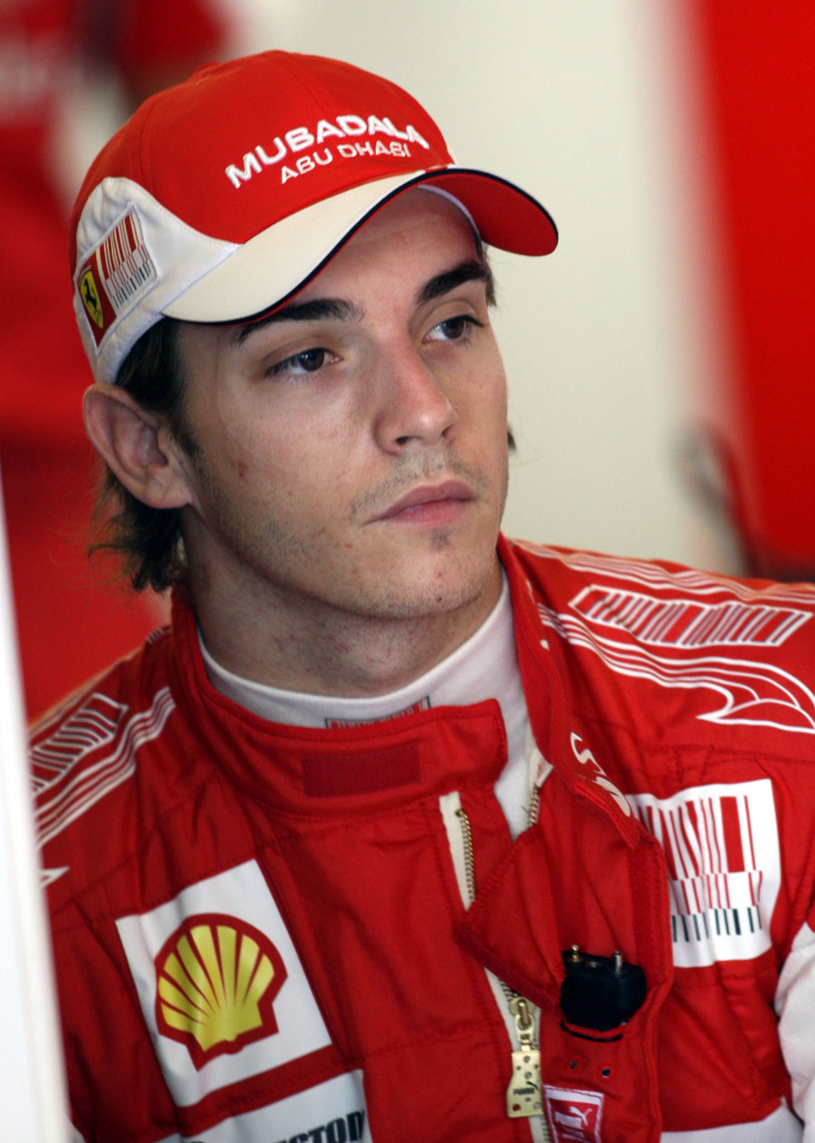 Jules Bianchi waits for his run in the Ferrari