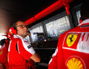 Stefano Domenicali on the pit wall